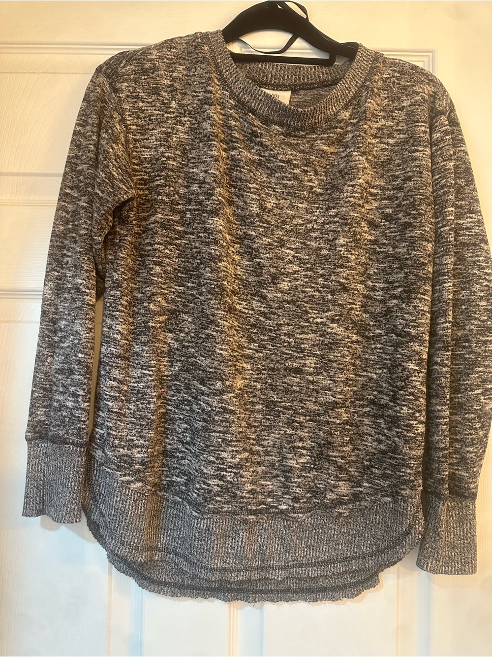 Knox Rose Marled Gray Crewneck Sweater
